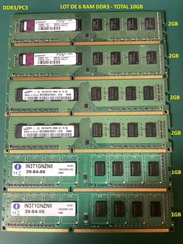 Lot ram dimm 10 gb - 6,
