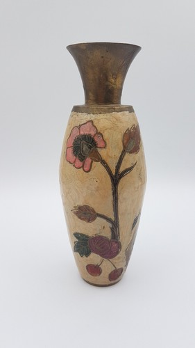 Vase laiton émaillé - laiton,