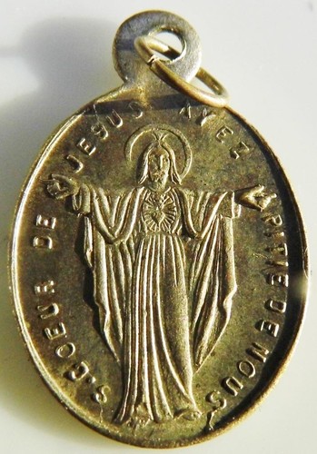 Ancienne médaille sainte - ancienne, en
