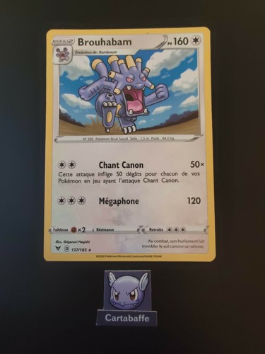 Carte pokémon brouhabam - carte,