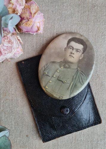 Ancien miroir poche - de, photo