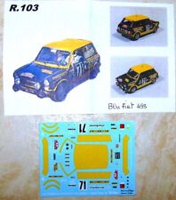 AUTOBIANCHI A112 ABARTH 24° RALLYE MONTE CARLO 1976 GIORGIO PIANTA DECALS TRON
