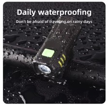 Lumière vélo waterproof,  Puissante LED blanche 1200 lumen, avec câble USB 