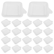  100 assiettes carrées en carton : vaisselle jetable pour gâteaux