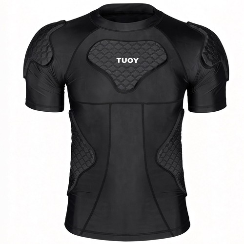 Men padded compression shirt - padded,