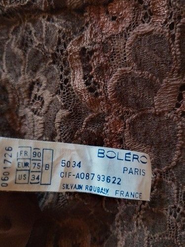 Bolero body 90b - 90b, dentelle