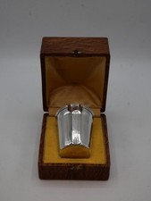 BELLE TIMBALE EN ARGENT MASSIF POINCON MINERVE AUCUNE INITIALES COFFRET