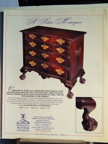 Chippendale serpentine front - chippendale,