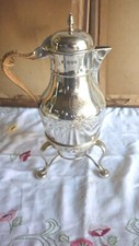 rare cafetière égoïste en argent massif poinçon anglais silver XIXem