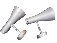 Appliques diabolo spot aluminium brossé vers 1970 disderot Richard