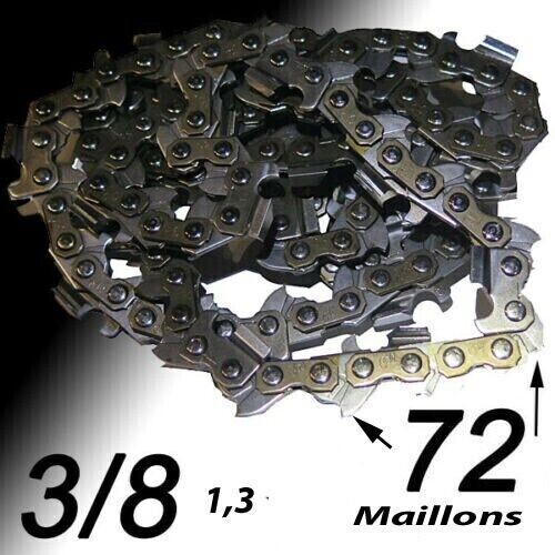Chaine tronconneuse 72 - chaine, 3/8