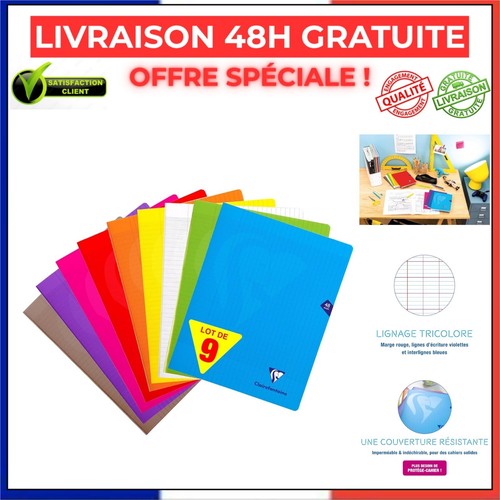 Lot cahiers clairefontaine - 9,