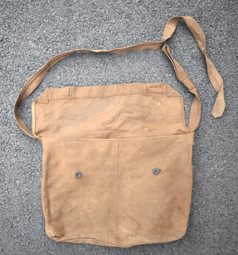 Musette toile rousse - , modifiée