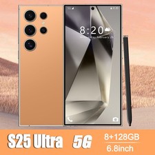 Smartphone S25 Ultra 5G portable débloqué Android double SIM 6,8 pouces 8+128 Go