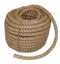 Corde de Jute Déco Chanvre Cordage Dekoseil Tordu Naturel Ø 15 MM Et 30 M