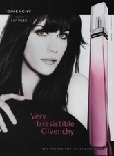 Publicité papier Parfum. Perfume ad Very Irresistible de Givenchy 2004 Liv Tyler