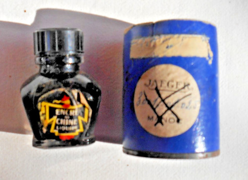 Bouteille encre chine vide - encre,
