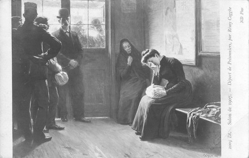 Salon 1907 depart de - cp,