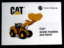 1/50 - 1/87 : PROSPECTUS DEPLIABLE CATERPILLAR - TONKIN REPLICAS - EN BON ETAT