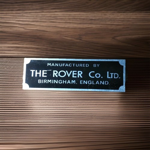 Plaque signalétique s49 rover - signalétique,