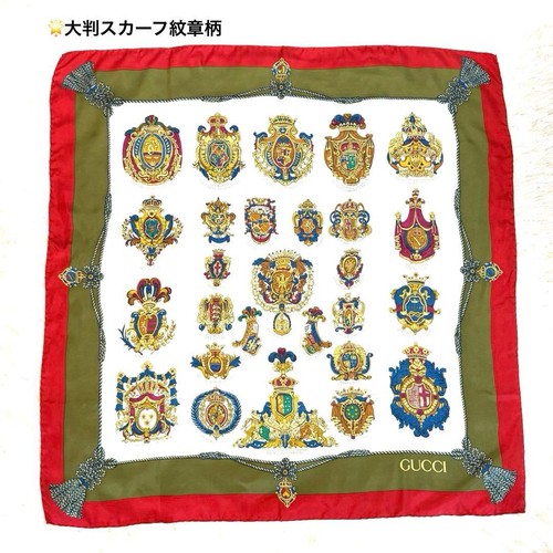écharpe gucci motif écusson - Écharpe,