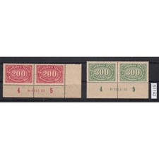 DR 1922, Mich.-Nr: 220+21 **