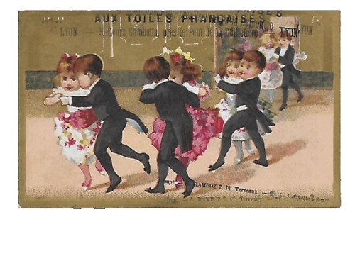 Chromo ancien publicitaire la - ,