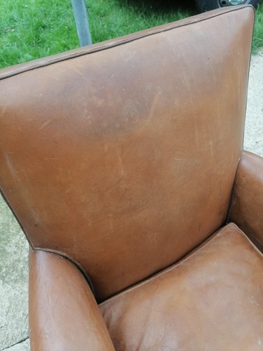 Fauteuil club cuir - cuir, 1900