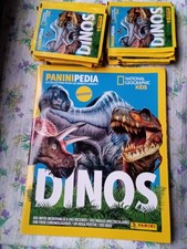 LOT PANINI NATIONAL GEOGRAPHIC KIDS DINOS DINOSAURES ALBUM VIDE ET 50 POCHETTES