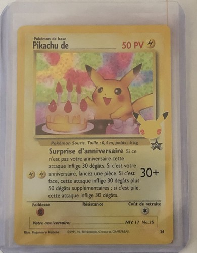 Carte pokémon pikachu - carte, de_