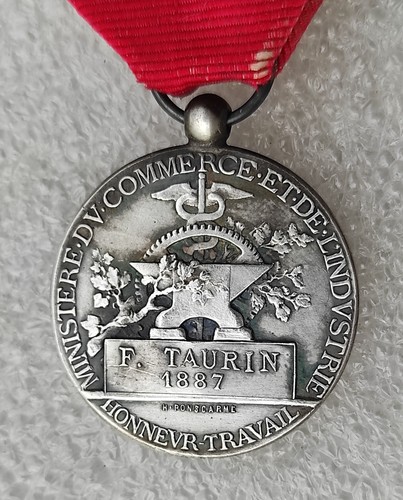 Medaille travail argent - travail,