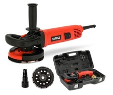 Broyeur Béton Meuleuse Angulaire 1400W Fraiseuse de Ponceuse Mur + Disque