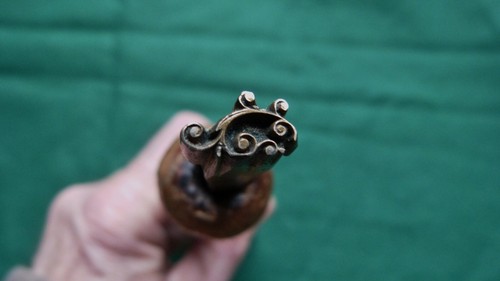 Outil ancien bronze reliure - bronze,