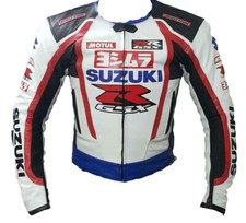 SUZUKI GSXR Veste en Cuir de