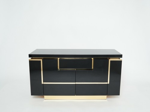 Cabinet bar laquée noir - , et