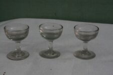 3 verres à pied épais MBsF pour eau de vie Brunier Lyon .