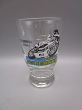 Verre publicitaire illustré ancien, série des motos- écurie Pernod " C.ESTROSI "