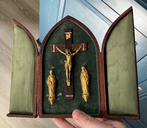 Ancien coffret reliquaire - coffret,