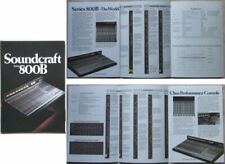 SOUNDCRAFT 800B MIXING CONSOLE BROCHURE (1984) 