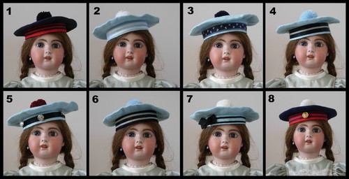 Chapeau béret poupée jumeau - chapeau,