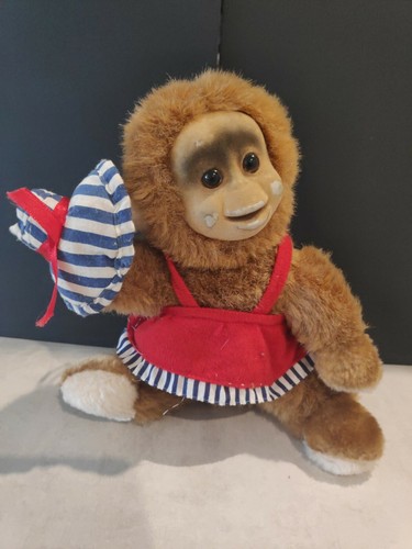 Peluche singe visage - singe, feutré