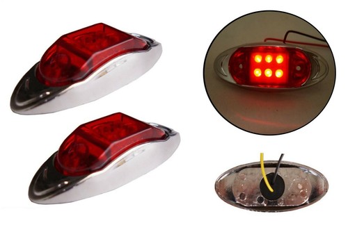 Paire rouge led - 2, 6