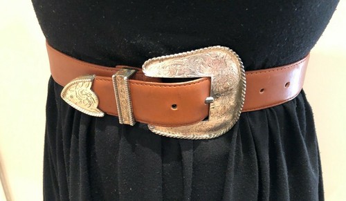 Ceinture cuir camel boucle - ***,