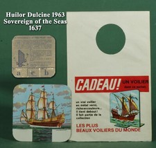 Huilor Dulcine 1963, tôle vernie, Sovereign of the Seas 1637, en sachet ouvert