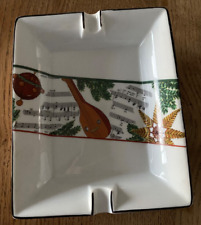 Limoges France cendrier/vide-poche Instrument de musique décor TBE