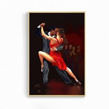 toile tableaux danse tango   50x75 cm  