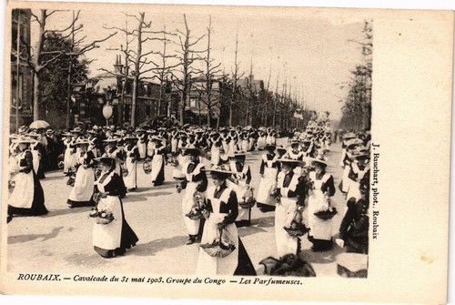 Cpa roubaix cavalcade - cavalcade, du