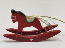 Figurine de collection Erzgebirge figurine en bois cheval à bascule 5 cm....