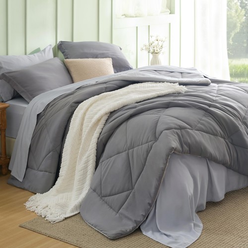 Bedsure queen bed - in, a
