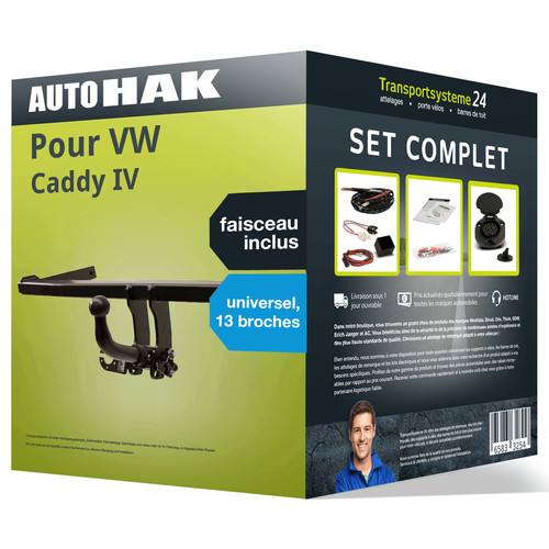 Attelage pour caddy iv - caddy,